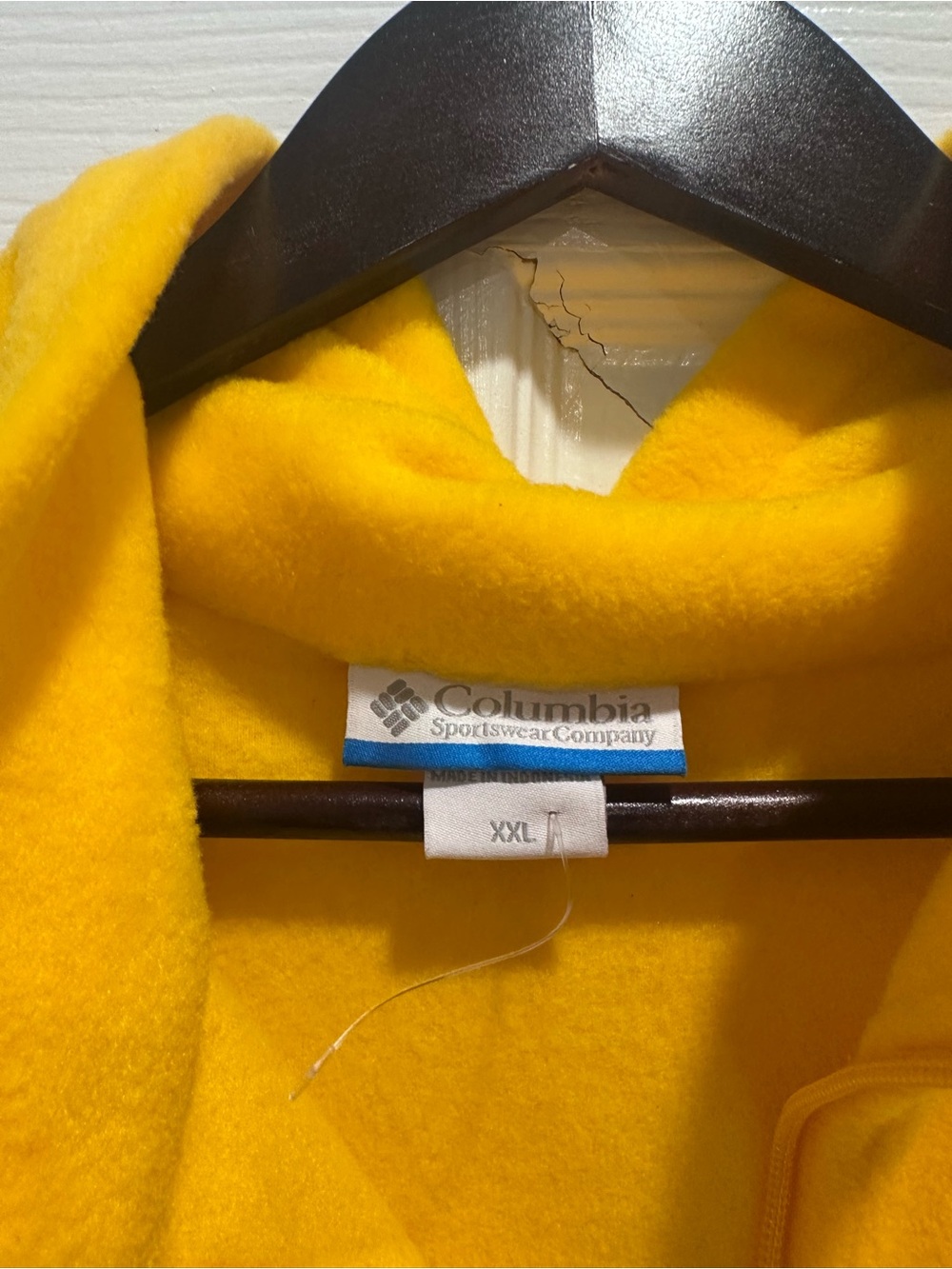Columbia Bright Yellow WVU Logo Full-Zip Fleece Jacket - Picture 3 of 5